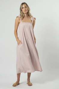 Dresses: STELLA & GEMMA CONNER DRESS - BLUSHING STRIPE - SG24SS344