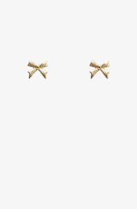 ANTLER MINI BOW EARRING - GOLD - EW25-MBG