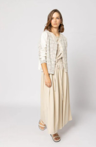 DRAMA THE LABEL JAKCAR JACKET - IVORY - 5073