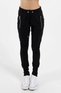 Federation: FEDERATION ESCAPE TRACKIES -  BLACK/SILVER ZIPS - F1024FST-BLACK