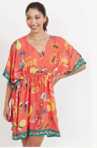 Haven: HAVEN CABANA DRESS - BRASIL CORAL - 7810002