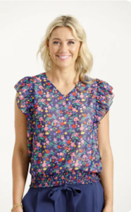 Home Lee: HOME-LEE LAUREN TOP - SPRING BLOSSOMS - HLX928 04