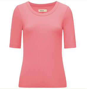 MOKE NZ MEZZ TEE - SUNSET CORAL - MEZZSUNC