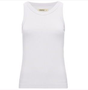 Moke Nz: MOKE NZ EDE RIB TANK - WHITE - EDEWHT
