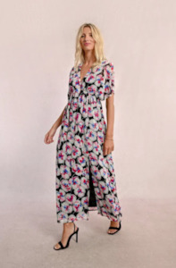 MOLLY BRACKEN LADIES WOVEN DRESS - BLACK BIANCA - T1983ADP-BLA