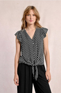 MOLLY BRACKEN LADIES SHIRT - BLACK - T1987D-BLA