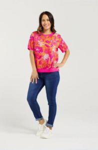 Seduce: SEDUCE ZOE TOP - SUNSET GARDEN - S4009-4