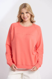 Stella Gemma: STELLA & GEMMA CLASSIC SWEAT - CORAL - SGSW8269