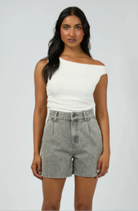 ALL ABOUT EVE STEVIE DENIM SHORT - ASH - 64D0234.ASH