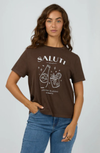 All About Eve: ALL ABOUT EVE SALUTI REGULAR TEE - BROWN - 6467740.BRWN