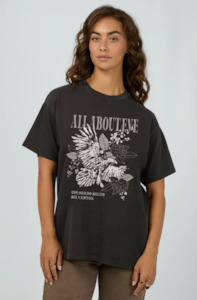 ALL ABOUT EVE SILVERTON RELAXED TEE - WASHED BLACK - 6467719.WBLK