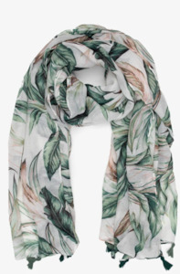 ANTLER MIAMI PALMS SCARF - GREEN FLORAL - AS26-MPS