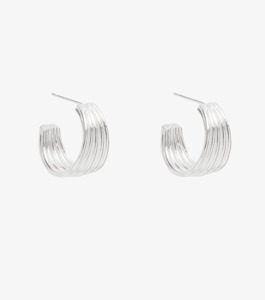 ANTLER SILVERLINE HOOPS - SILVER - ES26-SLE