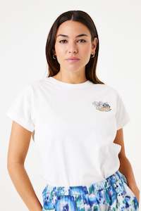 Garcia: GARCIA TEE-SHIRT - OFF WHITE / WHITE