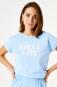 GARCIA DOLCE VITA TEE - BLUE WAVE