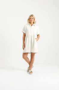 Home Lee: HOME-LEE LOLO DRESS - CREAM DAISIES