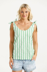 HOME-LEE ANDI TOP - APPLE STRIPES