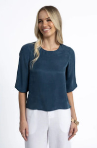 HUMIDITY LIFESTYLE IVY BLOUSE - NAVY - HS25216