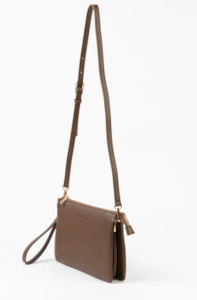 STELLA & GEMMA FRANKIE MULTI POUCH BAG - ESPRESSO