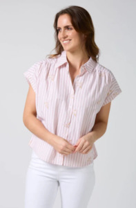Stella Gemma: STELLA & GEMMA LINDY SHIRT - PINK STRIPE