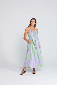 Thing Thing: THING THING ZINNIA DRESS - ROYAL FERN