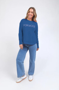 FOXWOOD SIMPLIFIED METALLIC CREW - BLUE   COMING SOON / PRE-ORDER
