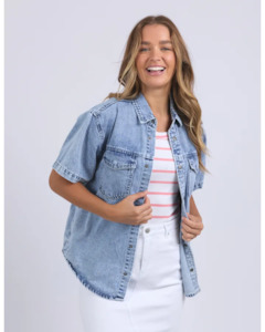 Foxwood: FOXWOOD DAISY SS SHIRT - LIGHT BLUE