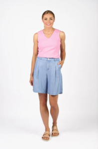 Shorts: KNEWE NAOMI SHORT - LIGHT BLUE