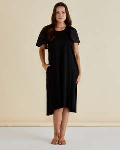 Betty Basics: BETTY BASICS SAWYER EMBROIDERED DRESS - BLACK