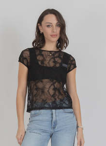 FEDERATION IRIS TOP - BLACK