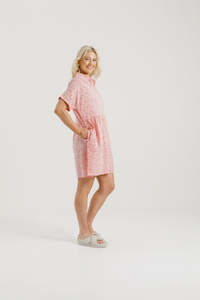 Home Lee: HOME-LEE LOLO DRESS - PINK BLOOMS