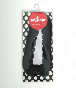 Minx: MINX - LACE SOCKETTES - BLACK