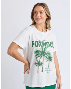 Foxwood: FOXWOOD MALIBU TEE - VINTAGE WHITE