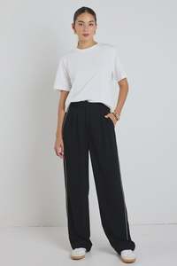 AMONG THE BRAVE - COLLECTIVE CREPE PANTS - BLACK
