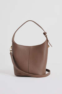 AMONG THE BRAVE VALENCIA MINI TOTE BAG - BROWN