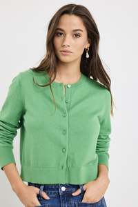 Among The Brave: AMONG THE BRAVE REPLICA CREWNECK CARDIGAN - APPLE