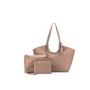 Bags: BLACK CAVIAR CIELO 3 PIECE HANDBAG - MOCHA
