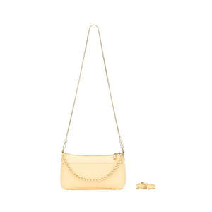 Bags: BLACK CAVIAR ELOISE CROSSBODY BAG - LEMON CHIFFON
