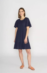 Knewe: KNEWE ECLIPSE DRESS - INK TEXTURE