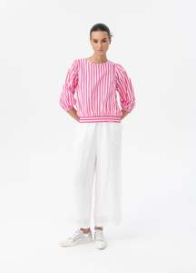 Blacklist: BLACKLIST ZURICH TOP - PINK STRIPE