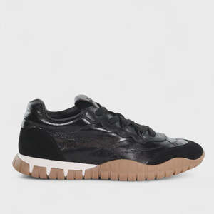 MINX - LUXE RUNNER - BLACK SUEDE LEATHER
