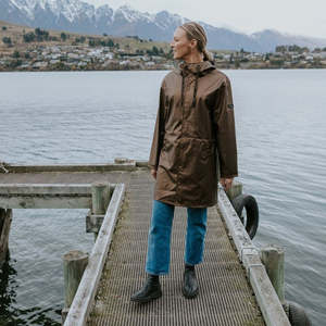 MOKE NZ CHARLIE RAIN COAT - ANTIQUE GOLD
