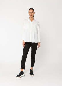 Blacklist: BLACKLIST ESSENTIALS SHIRT - WINTER WHITE