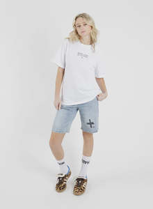 FEDERATION TAKE IT EASY SHORT - TRIO - WASHED BLUE