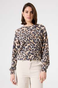 Garcia: GARCIA PRINTED SWEATER - ALMOND