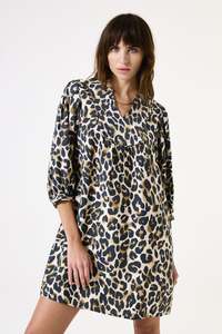 Garcia: GARCIA PRINTED DRESS - ALMOND