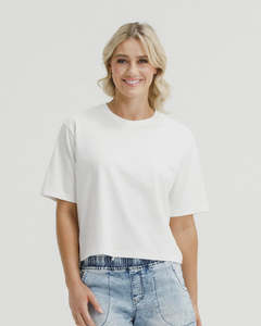 Home Lee: HOME-LEE BECKY TEE - VANILLA