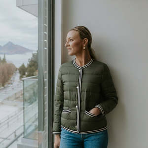 MOKE NZ FERN DOWN JACKET - OLIVE GREEN