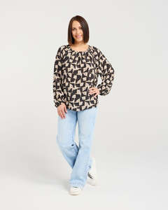 SEDUCE GLORIA TOP - GOLDEN GRID
