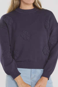 THING THING BUD JUMPER - NAVY